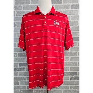 Ping Golf Polo Shirt‎ Men's XL Red Striped Torres Blancas Golf Club Spain